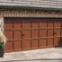 garage door with wood-grain paint